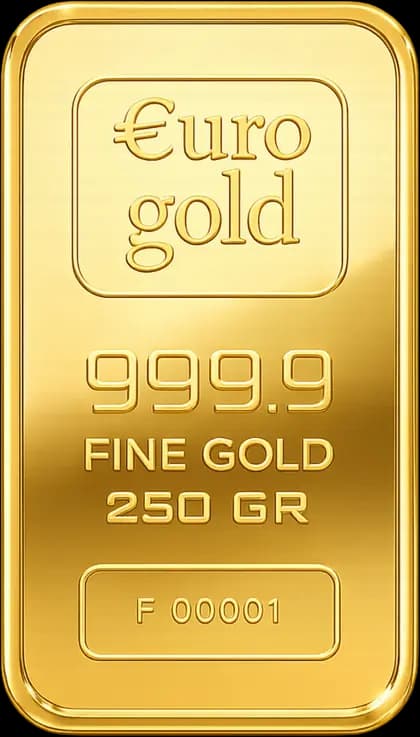 Emas batangan EuroGold 250 gram