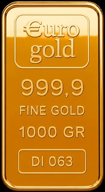 Emas batangan EuroGold 1.000 g