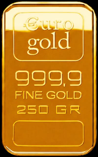 Emas batangan EuroGold 250 g