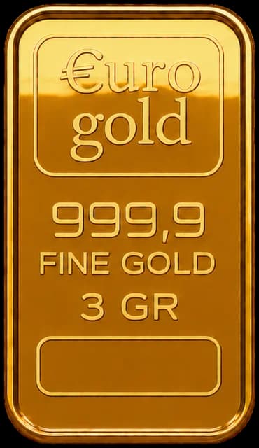 Emas batangan EuroGold 3 g