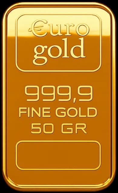 Emas batangan EuroGold 50 g