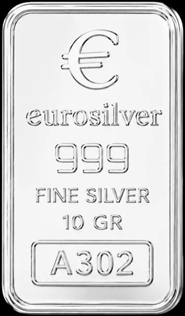Perak batangan EuroSilver 10 g hydro