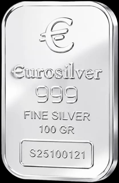 Perak batangan EuroSilver 100 g hydro