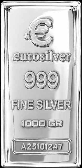 Perak batangan EuroSilver 1.000 g casting