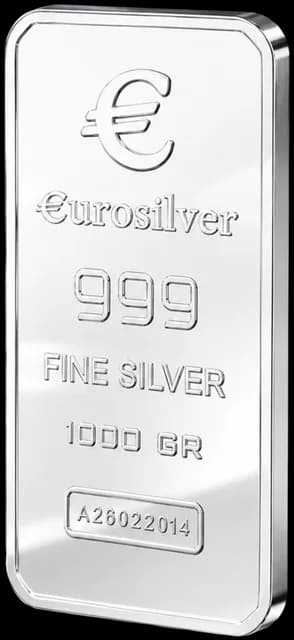 Perak batangan EuroSilver 1.000 g hydro
