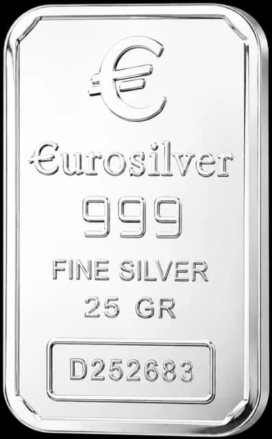 Perak batangan EuroSilver 25 g hydro