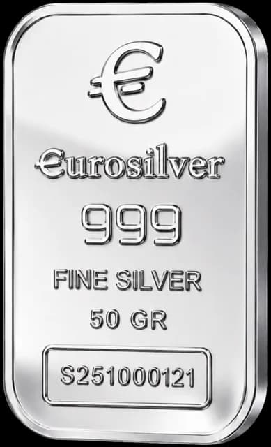 Perak batangan EuroSilver 50 g hydro